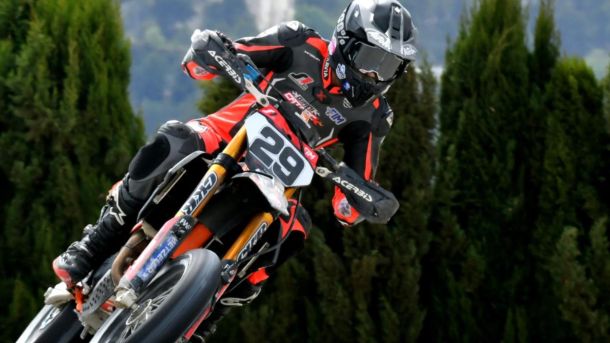 Championnat de France supermotard : Giani Catorc se distingue dans sa catégorie