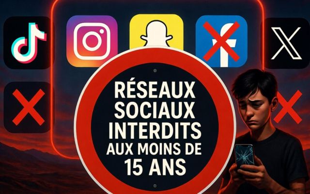 Interdiction des réseaux sociaux aux moins de 15 ans