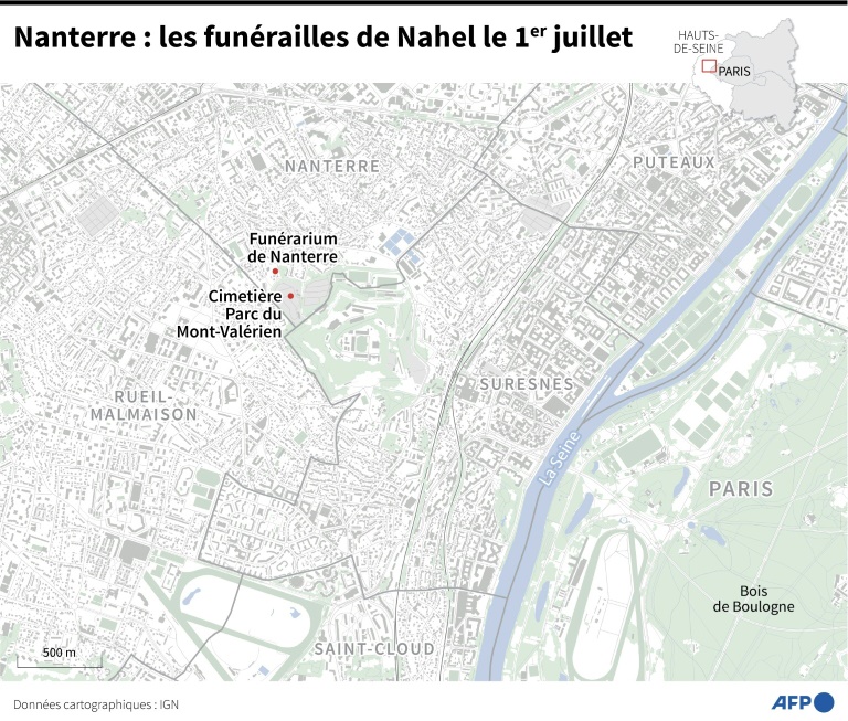 Nanterre : les funérailles de Nahel
