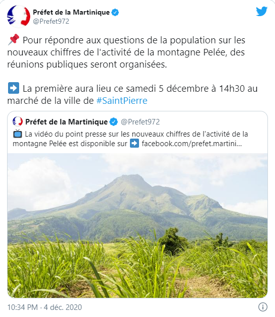 capture tweet prefet martinique