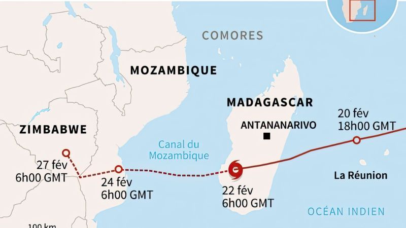 La Réunion sous la menace du cyclone Freddy