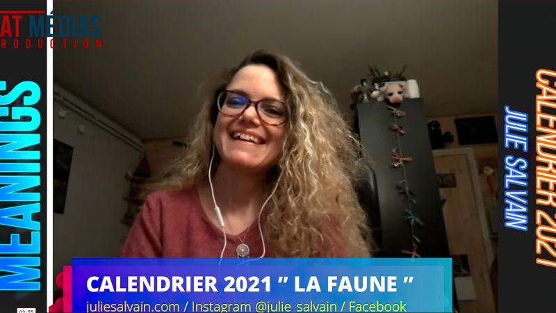 Meanings : "Faune",  le calendrier de Julie