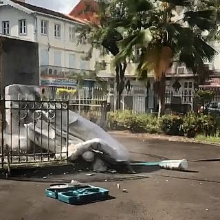 22 mai en Martinique : 2 statues de Victor Schoelcher détruites