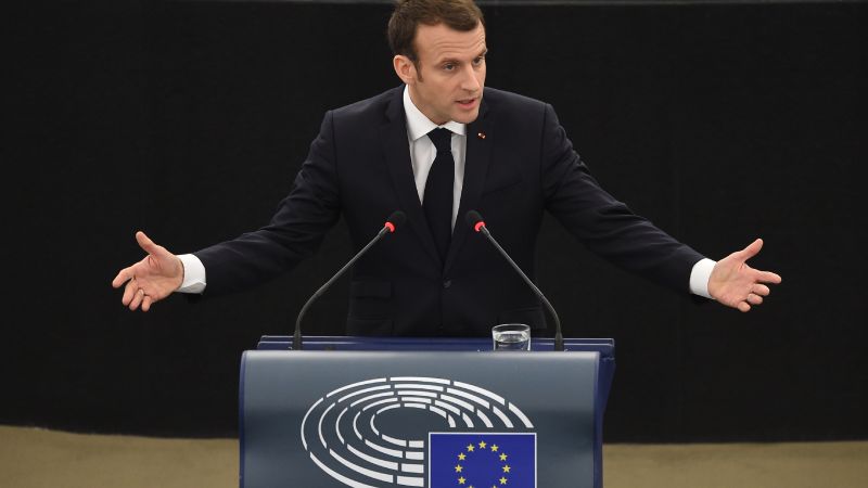 En direct : Emmanuel Macron face à l'Europe